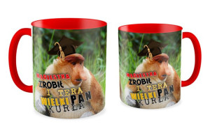 Kubek z nosaczem Magiestra zrobił i wielki Pan