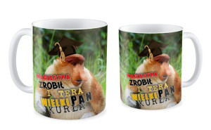 Kubek z nosaczem Magiestra zrobił i wielki Pan