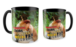 Kubek z nosaczem Magiestra zrobił i wielki Pan