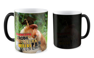 Kubek z nosaczem Magiestra zrobił i wielki Pan