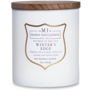 Colonial Candle - Winter's Edge - sojowa świeca zapachowa w szkle z drewnia