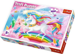 Trefl Puzzle 100el W kryształowym świecie jednorożców