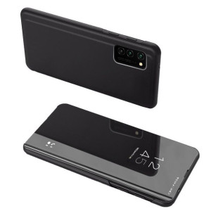 Clear View Case futerał etui z klapką Oppo Reno 4 czarny