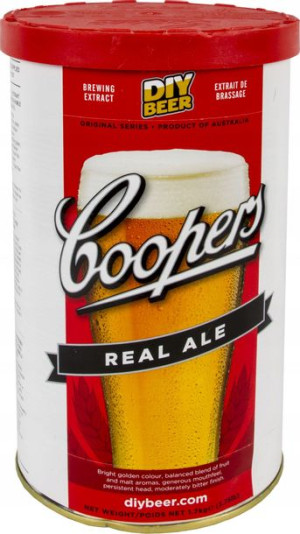 PIWO DOMOWE Coopers REAL ALE 23L brewkit + drożdże