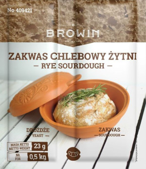 Zakwas Do Chleba Żytni + Drożdże I Słód 23g 409421