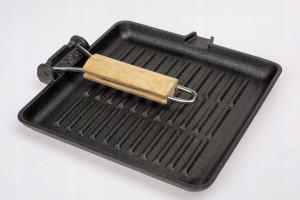 Żeliwna Patelnia Grillowa 24cm Kwadratowa 330521