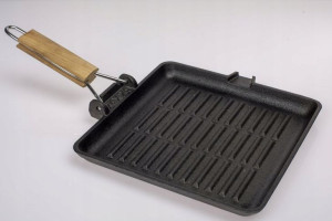 Żeliwna Patelnia Grillowa 24cm Kwadratowa 330521