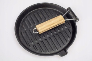 Żeliwna Patelnia Grillowa Okrągła 24cm Browin 520
