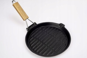 Żeliwna Patelnia Grillowa Okrągła 24cm Browin 520