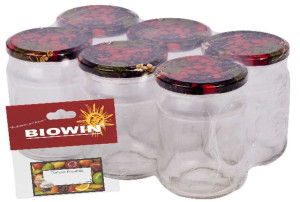 6x Słoik 300ml Z Zakrętką I Etykietą 132306 Browin