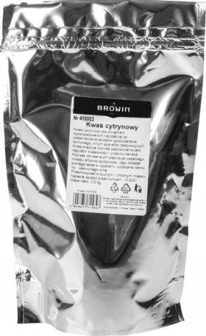 Kwas Cytrynowy 500gr Przeciwutleniacz Regulator