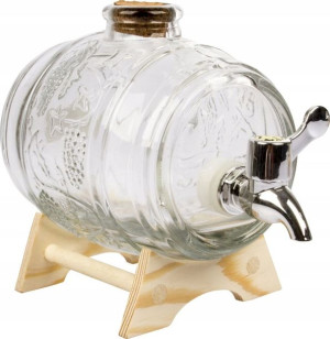Karafka Baryłka 1l Na Nalewkę Alkohol Z Kranem