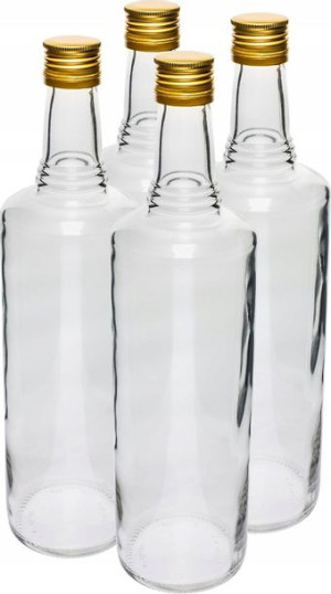 4x Butelka Z Zakrętką 1000ml Ozdobna Do Wódki Wina