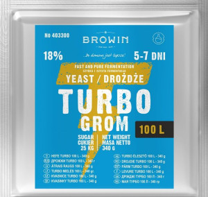 Drożdże Gorzelnicze Turbo Na 100l 18% 403300