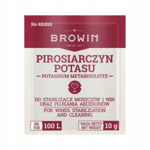 Pirosiarczyn Potasu 10g Do Stabilizacji Wina