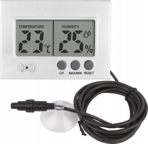 Elektroniczny Termometr Higrometr Kabel 2m 230009