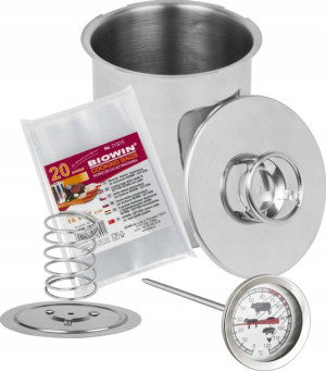 Szynkowar 1,5kg + Termometr + Worki 20szt = Zestaw