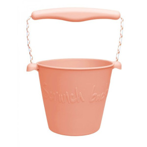 Składane wiaderko do wody i piasku Scrunch Bucket - Koralowy