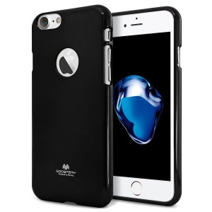 Mercury Jelly Case iPhone Xs Max czarny /black wycięcie/hole
