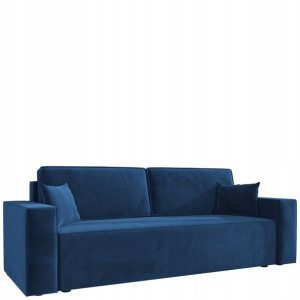 Sofa KLARA z funkcją spania i pojemnikiem - granatowa