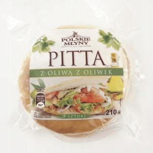 Polskie Młyny Pitta z oliwą z oliwek 3 szt. 210 g