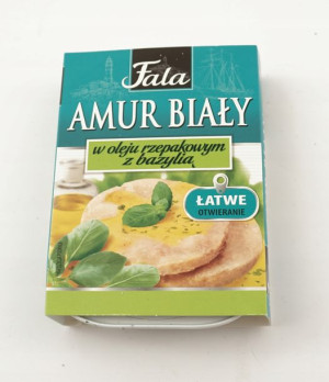 Amur Biały w oleju rzepakowym z bazylią 110g Fala
