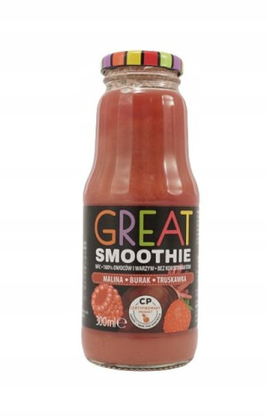 Koktajl Smoothie Great malina burak truskawka300ml