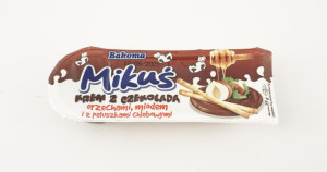 Mikuś Krem z czekoladą orzechami miodem paluszkami