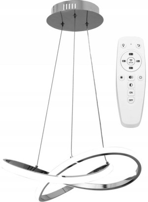 Lampa Sufitowa Wisząca Ring Nowoczesna Led + Pilot