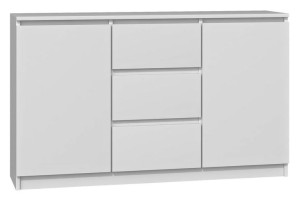 Komoda biała 120 cm Rubin