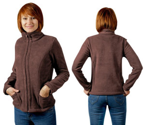 Bluza Polarowa Damska Ciepła POLAR MAX02 M brązowa