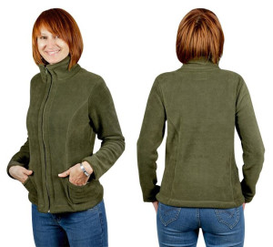 Bluza Polarowa Damska Ciepła POLAR MAX02 L zielona