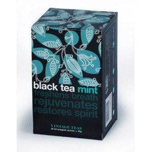 Herbata Vintage Teas Black Tea Mint 45g - 30 saszetek
