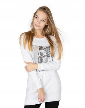 Długa Bluza Tunika Damska Bawełniana 242-02 r XL