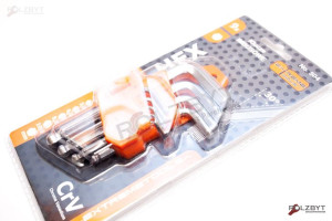 Klucze imbusowe krótkie 9elementów  EXTREMETOOLS