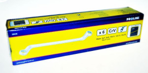 Klucze oczkowo odgięte  SZT6(6X7-16X17MM),DIN 838,CV,PROLINE HD