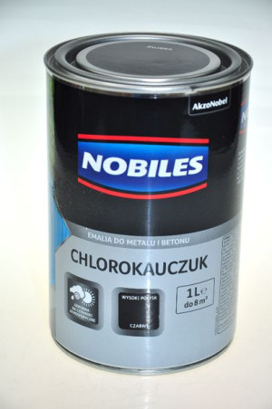 Farba chlorokauczuk NOBILES CZARNY 1L
