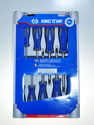Komplet wkrętaków  9 części TORX Z OTWOREM T8 T9 T10 T15 T20 T25 T27 T30 T4
