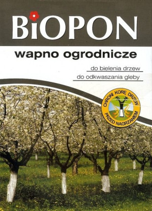 Wapno Ogrodnicze Do Wybielenia Drzew Biopon 1kg