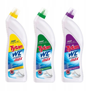 Tytan Płyn Do Wc Toalet 3x1200ml Zestaw Mix Promo