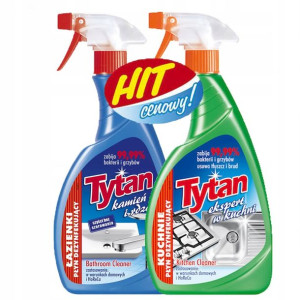 Tytan płyn do mycia łazienek+ płyn do mycia kuchni