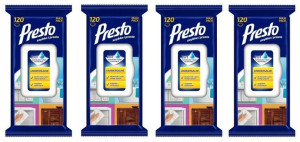 4 x Ściereczki nawilżane Presto uniwersalne