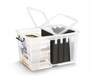 Pojemnik biurowy CEP Smartbox 65l transparentny