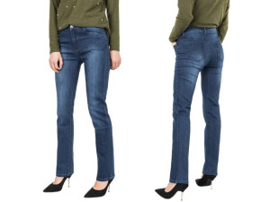 Spodnie Damskie Jeans Klasyczne Wysokie 9322 92 cm