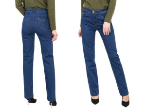 Spodnie Damskie Jeans z Wysokim Stanem 9336 110 cm