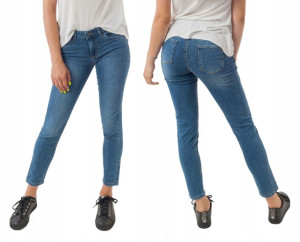 Spodnie Jeans Rurki Push Up Damskie 711/418J 86 cm