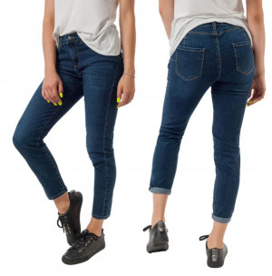 Spodnie Jeansy Rurki Push Up Damskie 711/418 80 cm