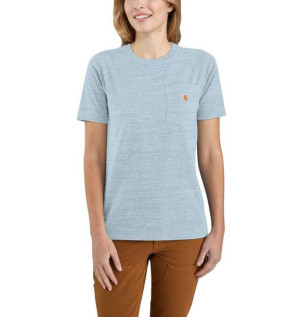 Koszulka Carhartt WK87 Workwear Pocket S/S T-Shirt TOURMALINE SNOW HEATHER