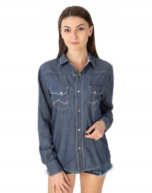 Koszula Damska Jeansowa Bluzka Denim Jeans 917 r M
