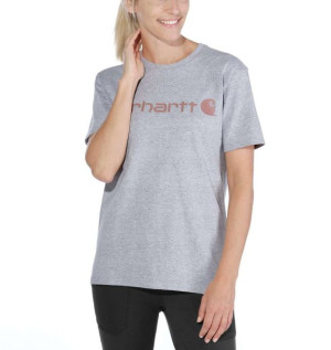 Koszulka Carhartt Workwear Logo S/S T-Shirt HEATHER GREY